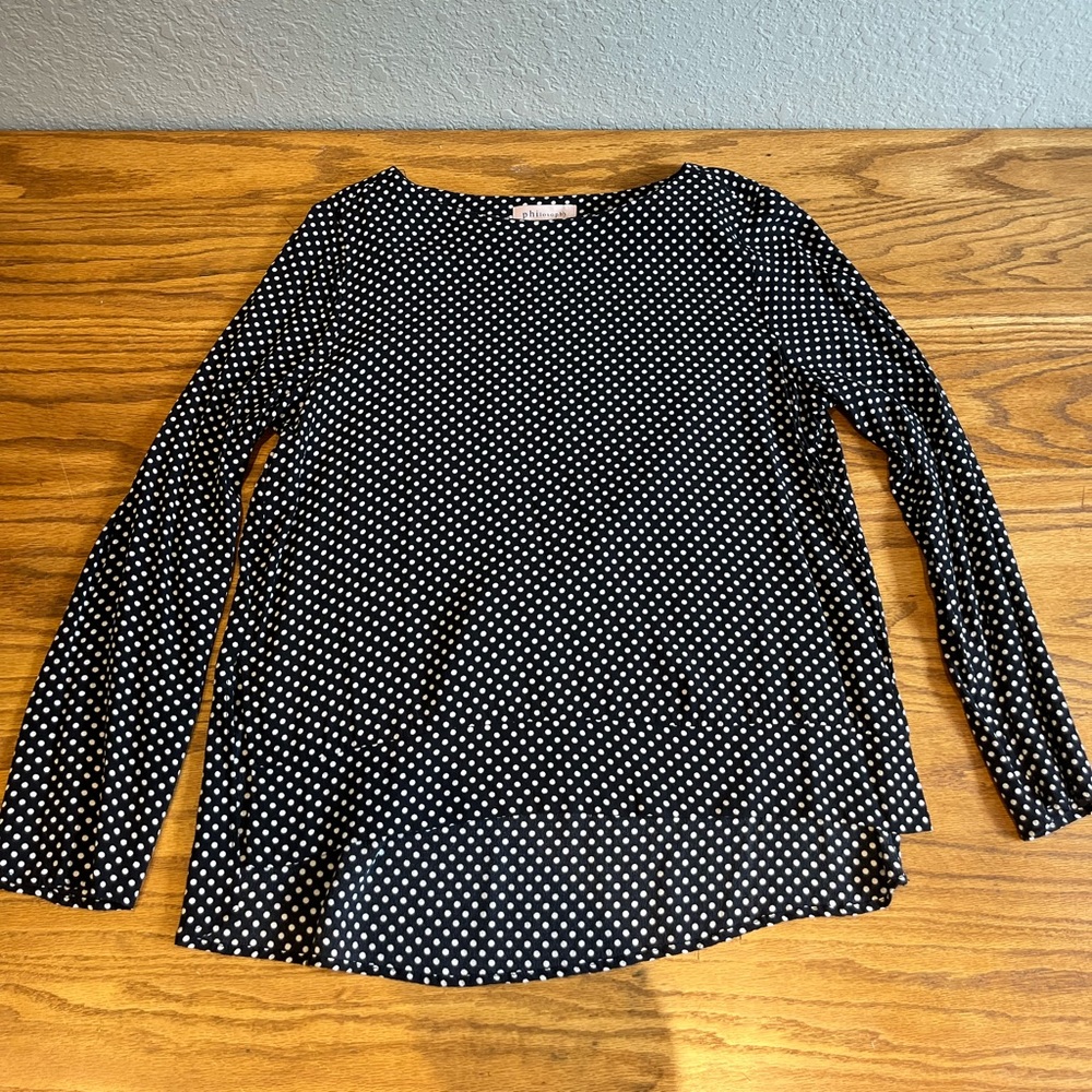 Philosophy polka dot blouse